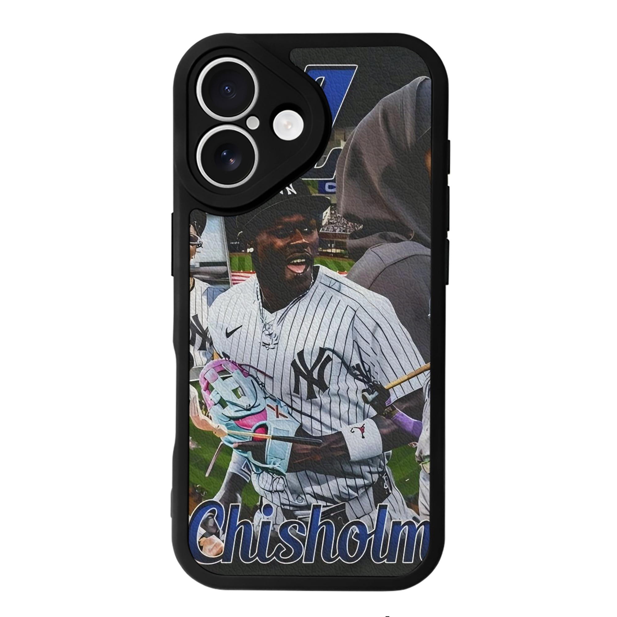 Jazz Chisholm Jr. 55 IPhone 16 Silicone Leather Case – UV Print, Lambskin Texture – Perfect Fit, Wireless Charging Compatible, Scratch Resistant, Precise Cutouts – Stylish Protection For IPhone 16